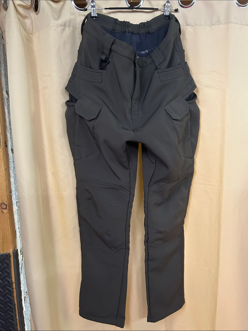 Men's Grey fleece lined Cargo Pants